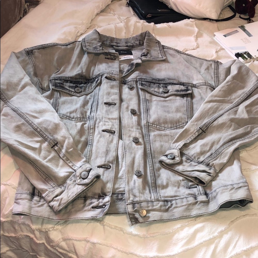 Grey trucker jacket